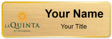 Custom name badges for LaQuinta
