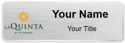 Custom name badges for LaQuinta