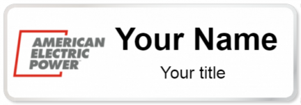 Custom name badges for American Electric Power