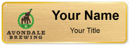 Custom name badges for Avondale Brewing