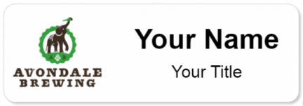 Custom name badges for Avondale Brewing