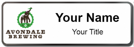 Custom name badges for Avondale Brewing