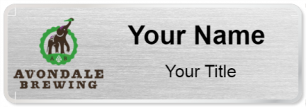 Custom name badges for Avondale Brewing