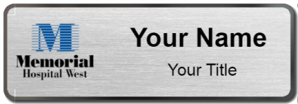 Custom name badges for Memorial Hospital West