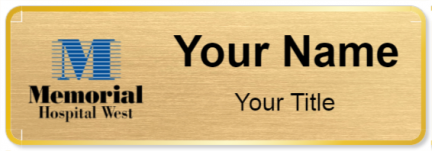 Custom name badges for Memorial Hospital West