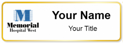 Custom name badges for Memorial Hospital West