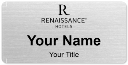 Custom name badges for Renaissance Hotels