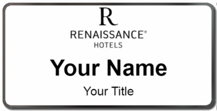 Custom name badges for Renaissance Hotels