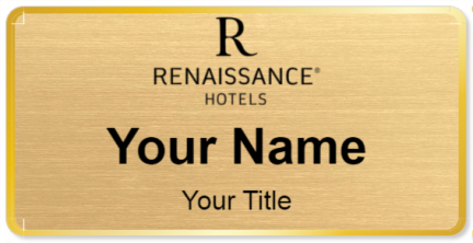 Custom name badges for Renaissance Hotels