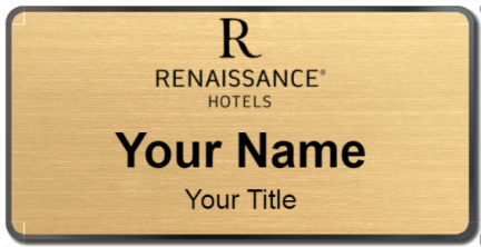 Custom name badges for Renaissance Hotels