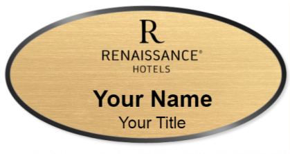 Custom name badges for Renaissance Hotels