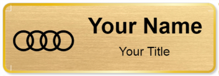 Custom name badges for Audi