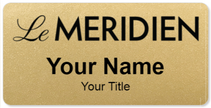 Custom name badges for Le Meridien