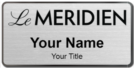 Custom name badges for Le Meridien