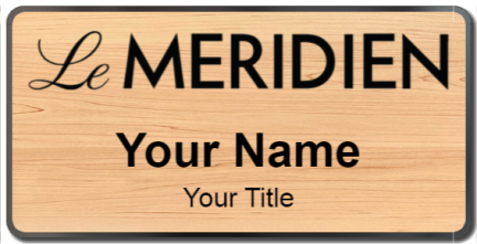 Custom name badges for Le Meridien