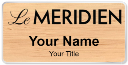 Custom name badges for Le Meridien