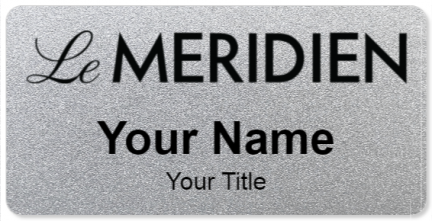 Custom name badges for Le Meridien