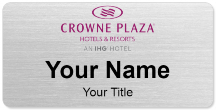 Custom name badges for Crowne Plaza