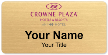 Custom name badges for Crowne Plaza