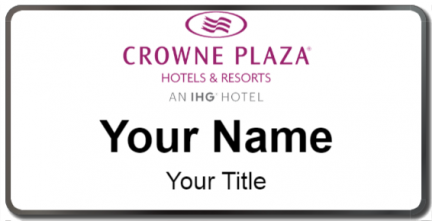 Custom name badges for Crowne Plaza
