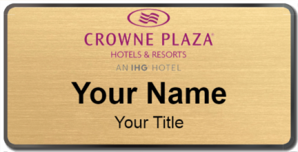 Custom name badges for Crowne Plaza