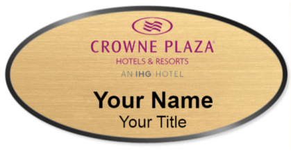 Custom name badges for Crowne Plaza