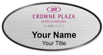 Custom name badges for Crowne Plaza