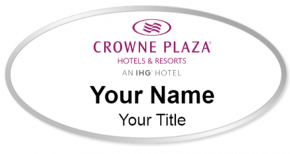 Custom name badges for Crowne Plaza