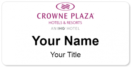 Custom name badges for Crowne Plaza