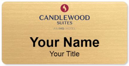 Custom name badges for Candlewood Suites