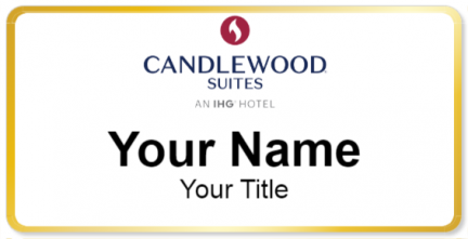 Custom name badges for Candlewood Suites
