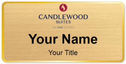 Custom name badges for Candlewood Suites