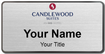 Custom name badges for Candlewood Suites