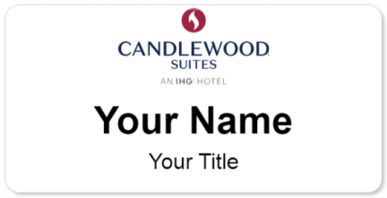 Custom name badges for Candlewood Suites