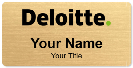 Custom name badges for Deloitte