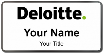 Custom name badges for Deloitte