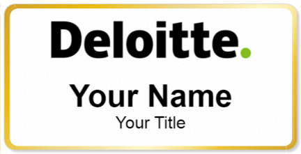 Custom name badges for Deloitte