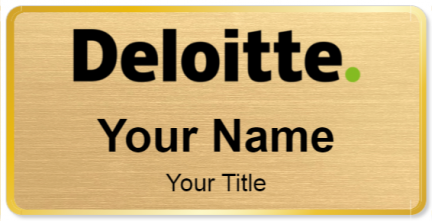 Custom name badges for Deloitte