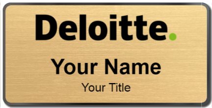 Custom name badges for Deloitte