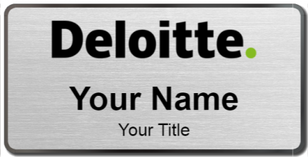 Custom name badges for Deloitte