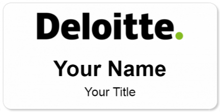Custom name badges for Deloitte