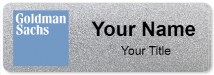 Custom name badges for Goldman Sachs