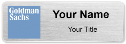 Custom name badges for Goldman Sachs
