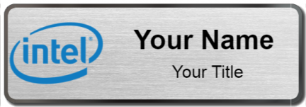 Custom name badges for Intel Corp