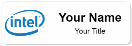 Custom name badges for Intel Corp