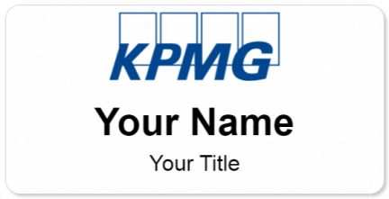 Custom name badges for KPMG