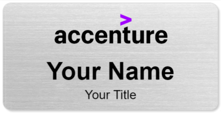 Custom name badges for Accenture