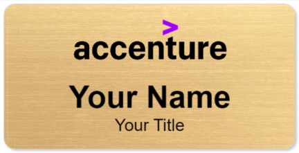 Custom name badges for Accenture