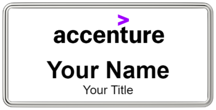 Custom name badges for Accenture
