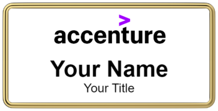 Custom name badges for Accenture